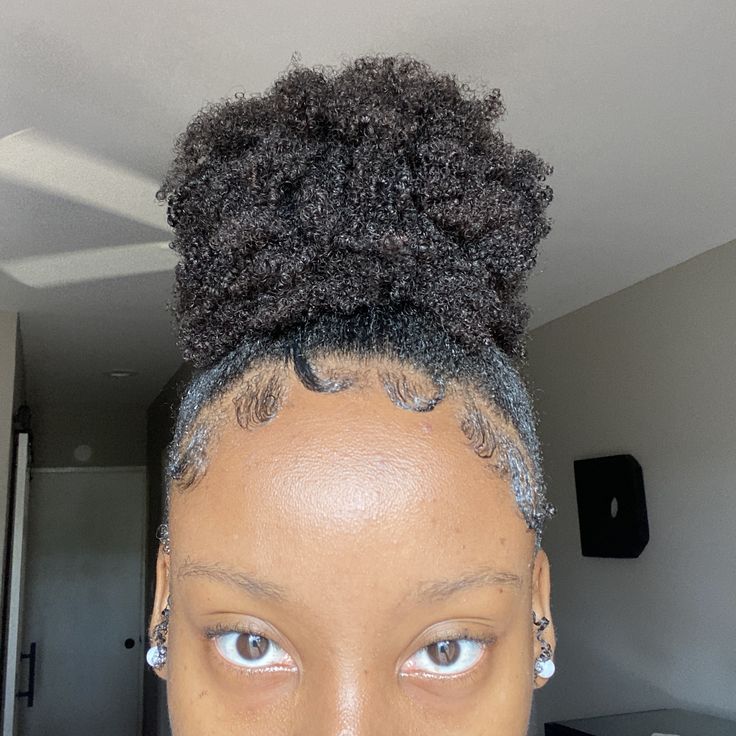 someone with layered puff