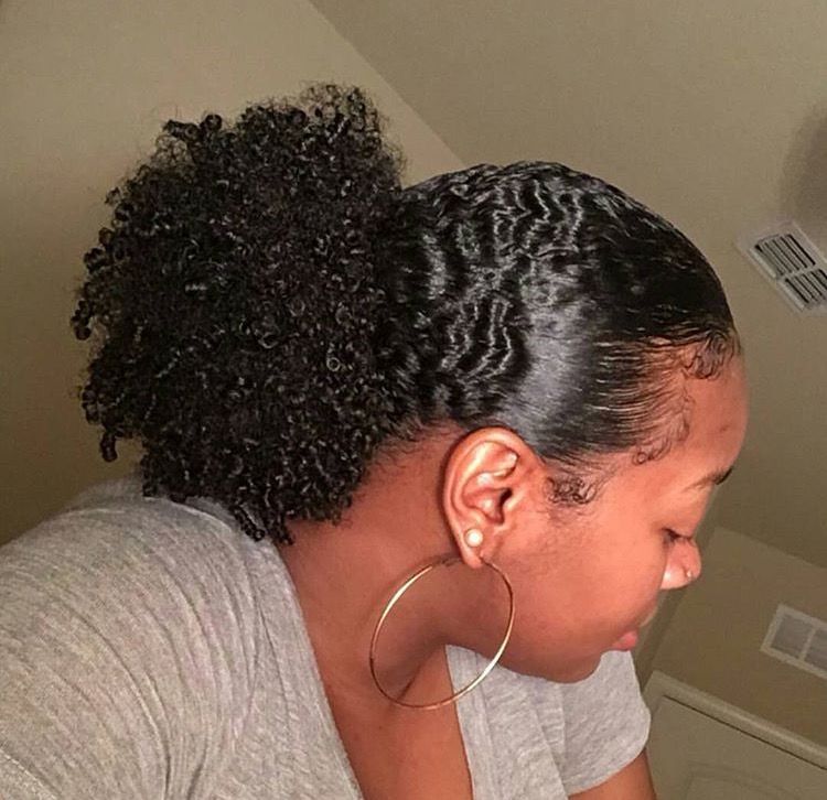 someone with low side puff
