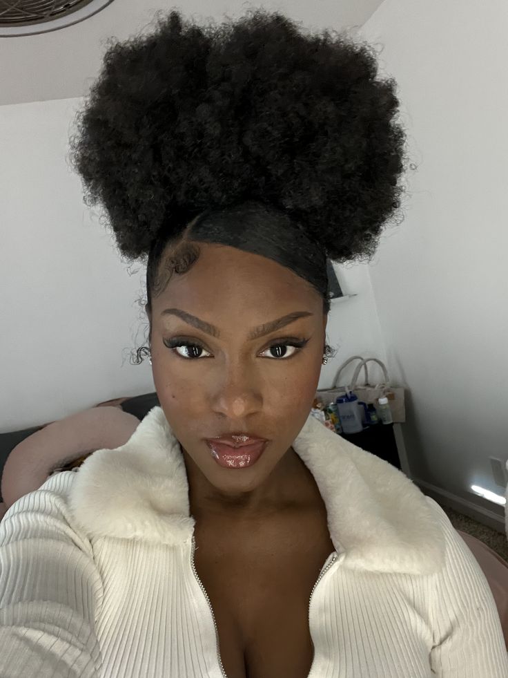 someone with professional puff