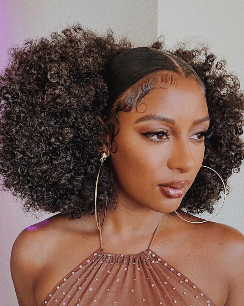 someone with puff for vacation
