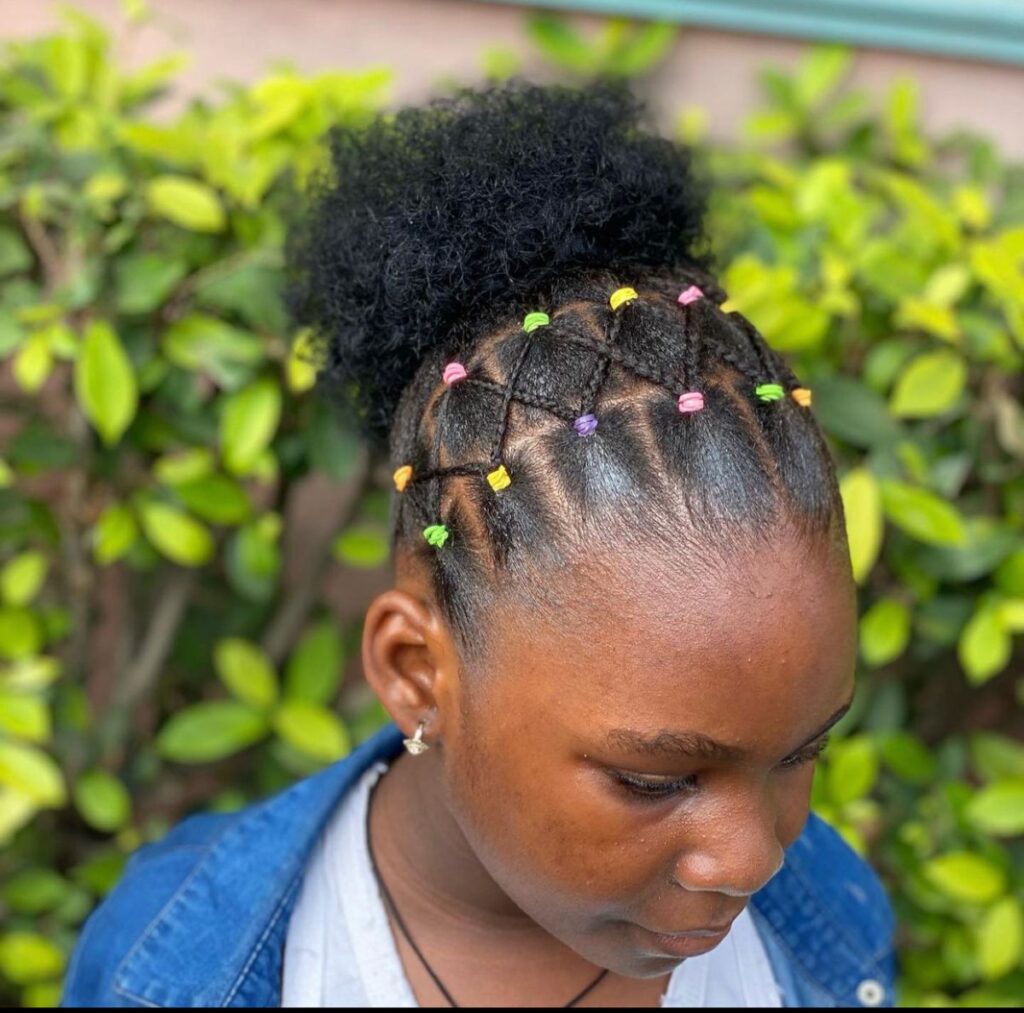 someone with puff with baby hair swirls