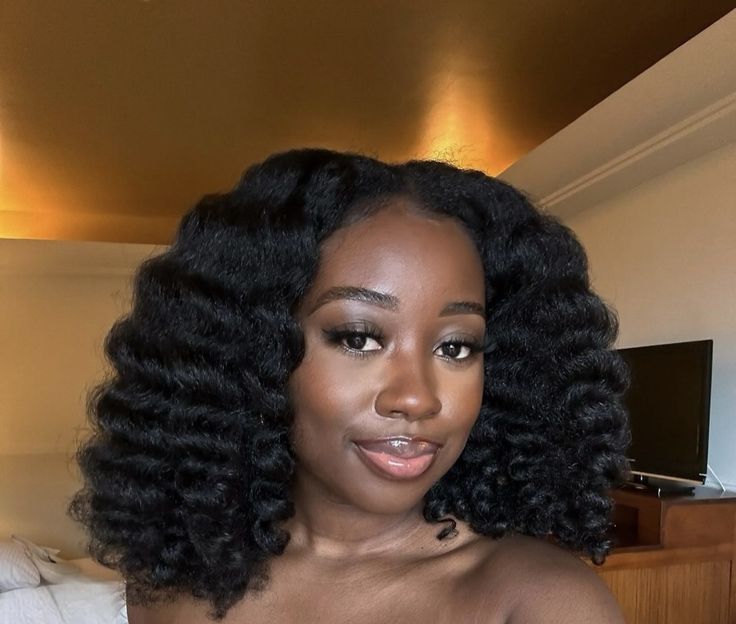 someone with soft waves hair