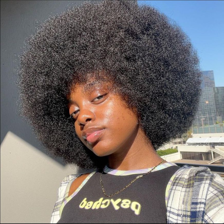 The Classic Round Afro hairstyle