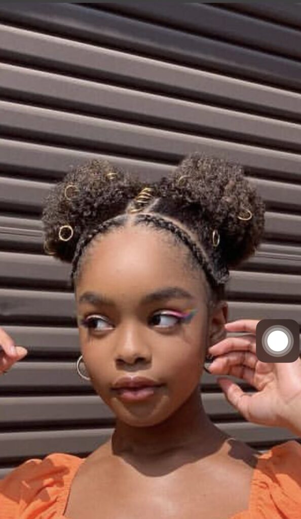 someone with twist and puff combination