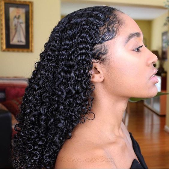a girl with a moisturized hair