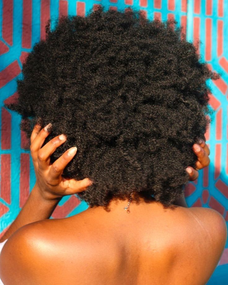 a girl with afro hair