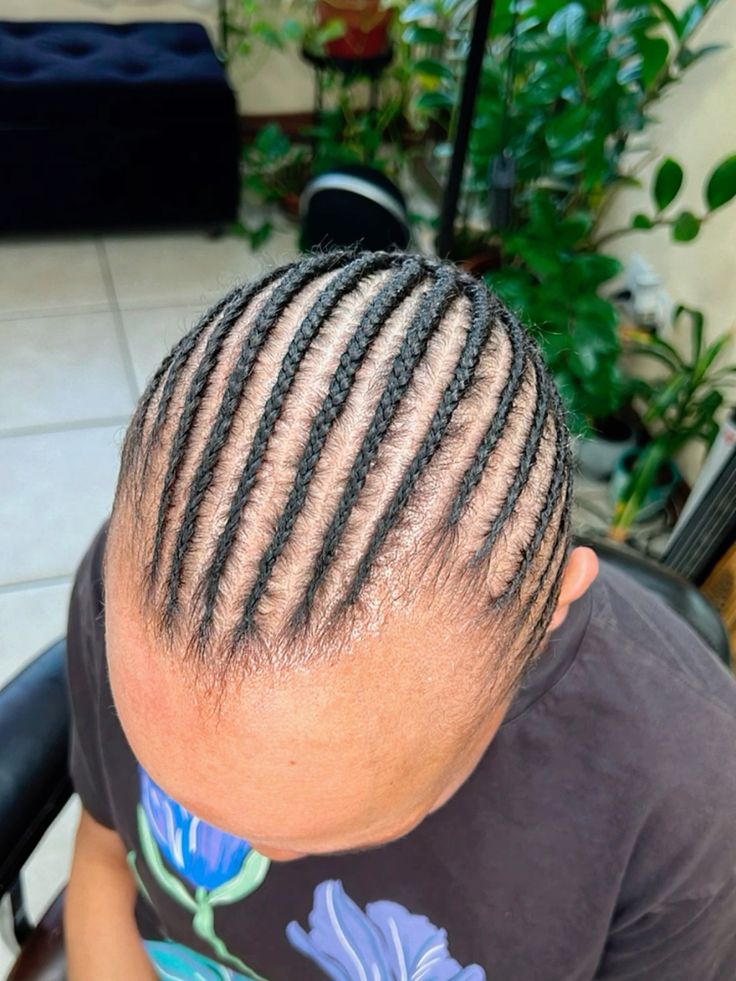 someone with braid down