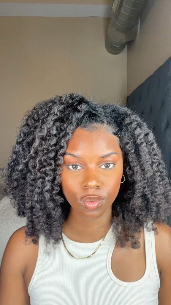 someone with dry twist out
