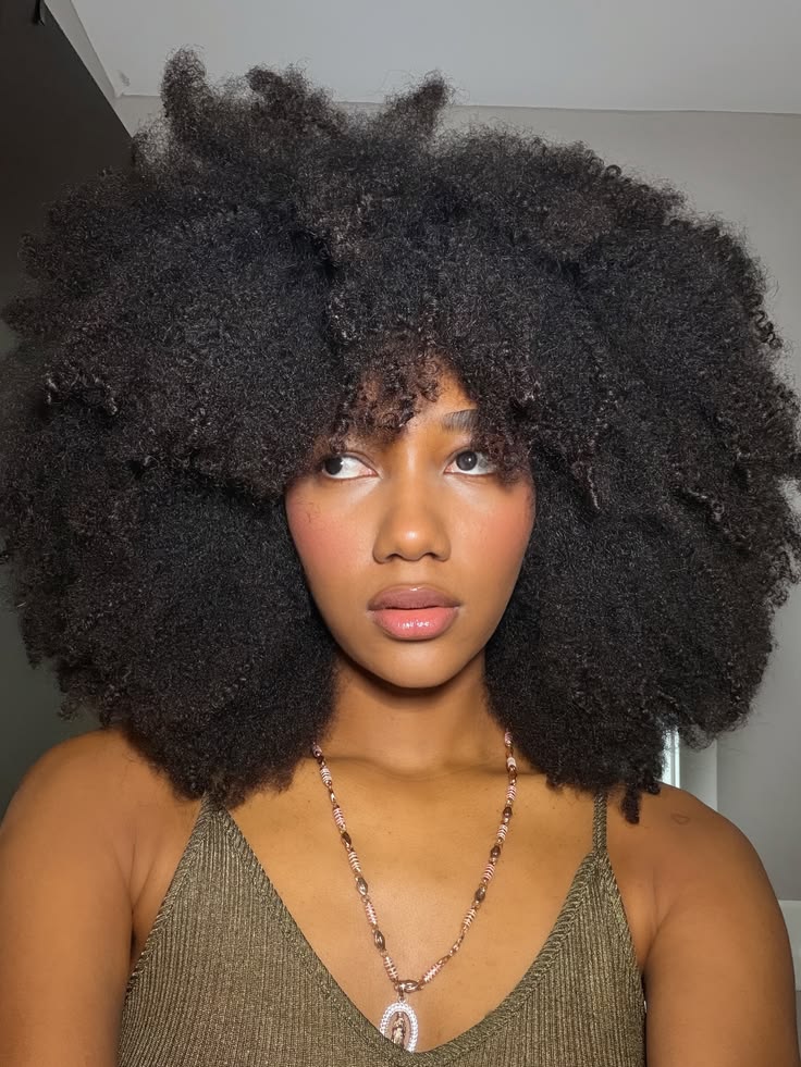 someone with full afro hair