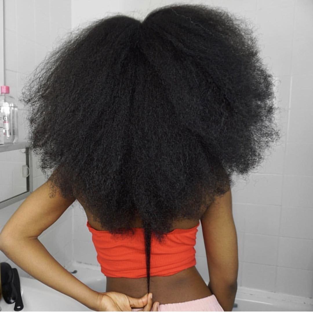 someone with full naturla hair that would make you wonder why your afro hair isn't growing