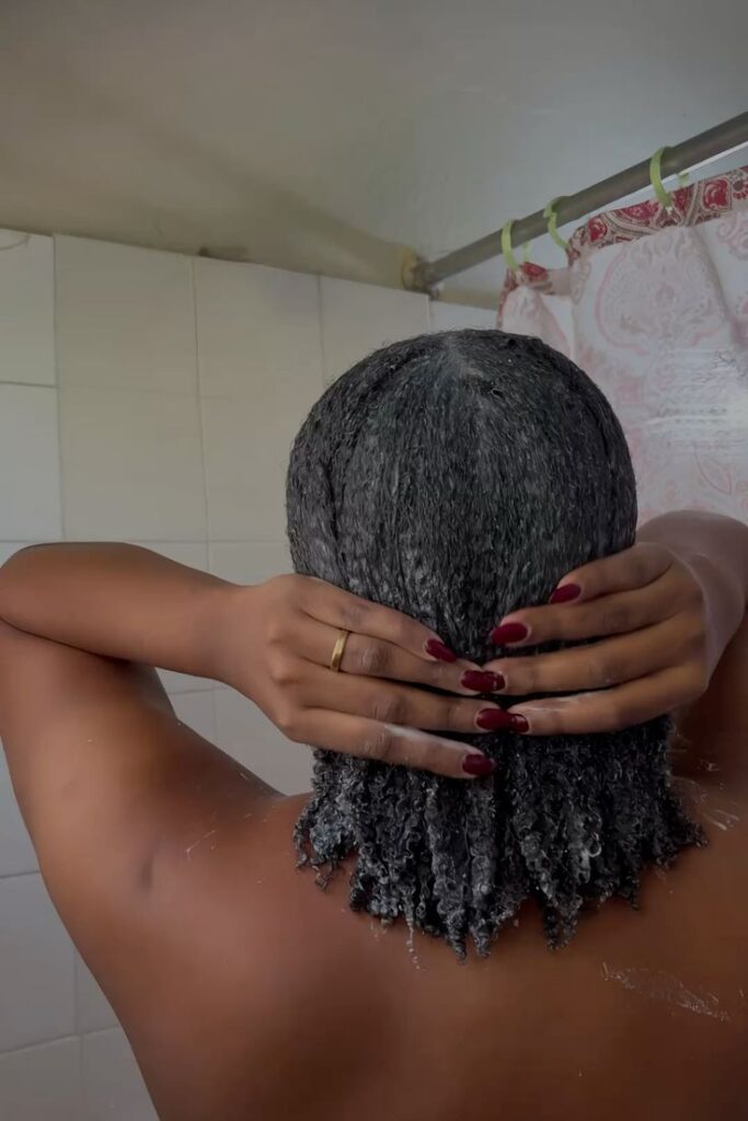 someone ready for her 4A hair wash day routine 