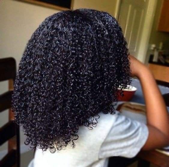 a moisturized hair
