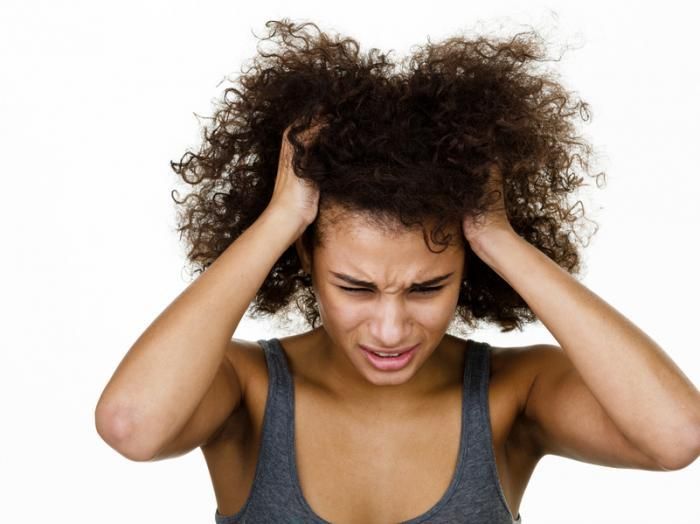 someone with itchy scalp