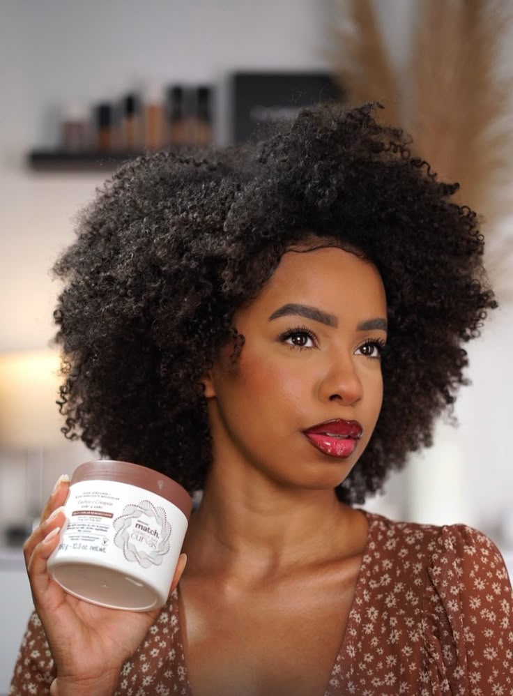 someone with a multi purpose hair products