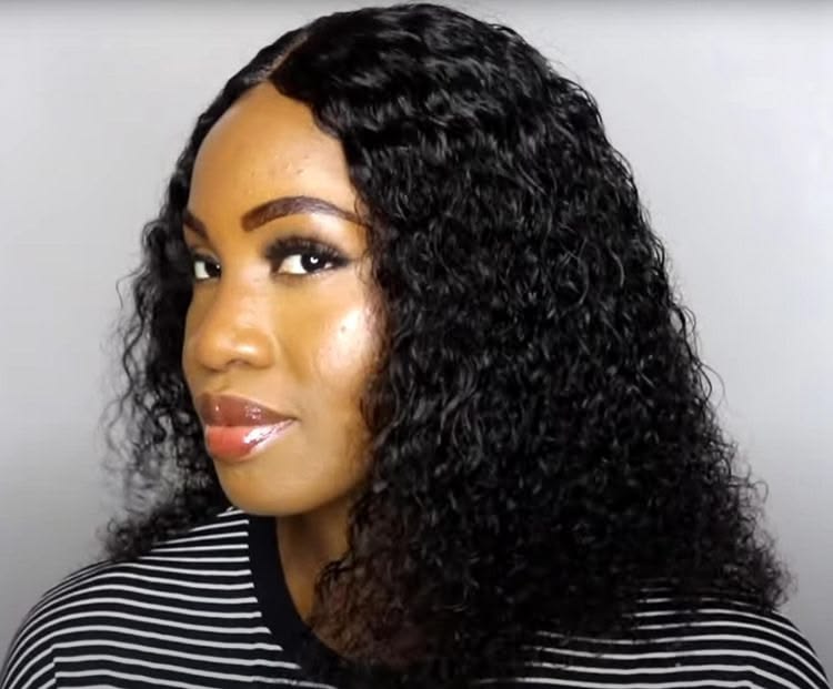 someone wearing a pixie curl