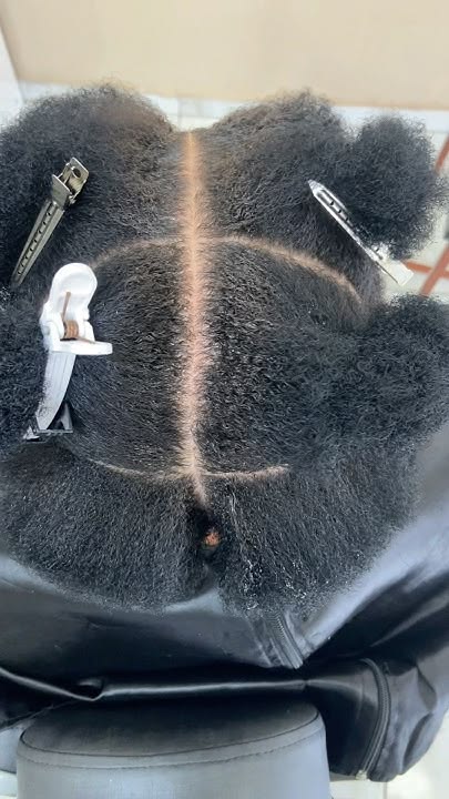 a sectioned hair as one of the ways to shorten your wash day