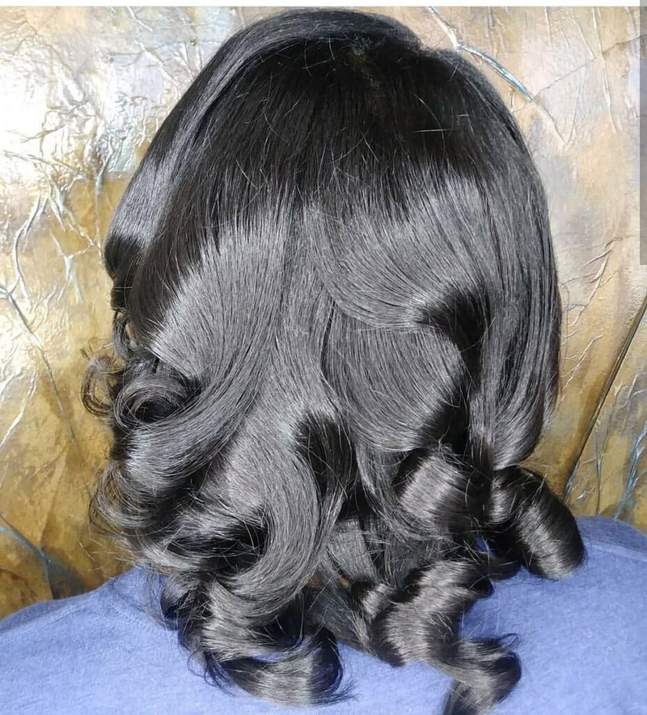picture of a silk press hair
