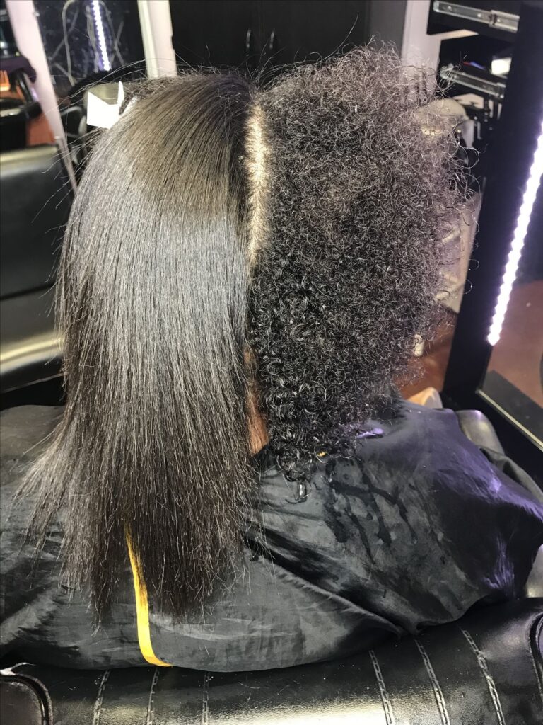 someone flat ironing her hair as part of the reason your afro hair isn't growing