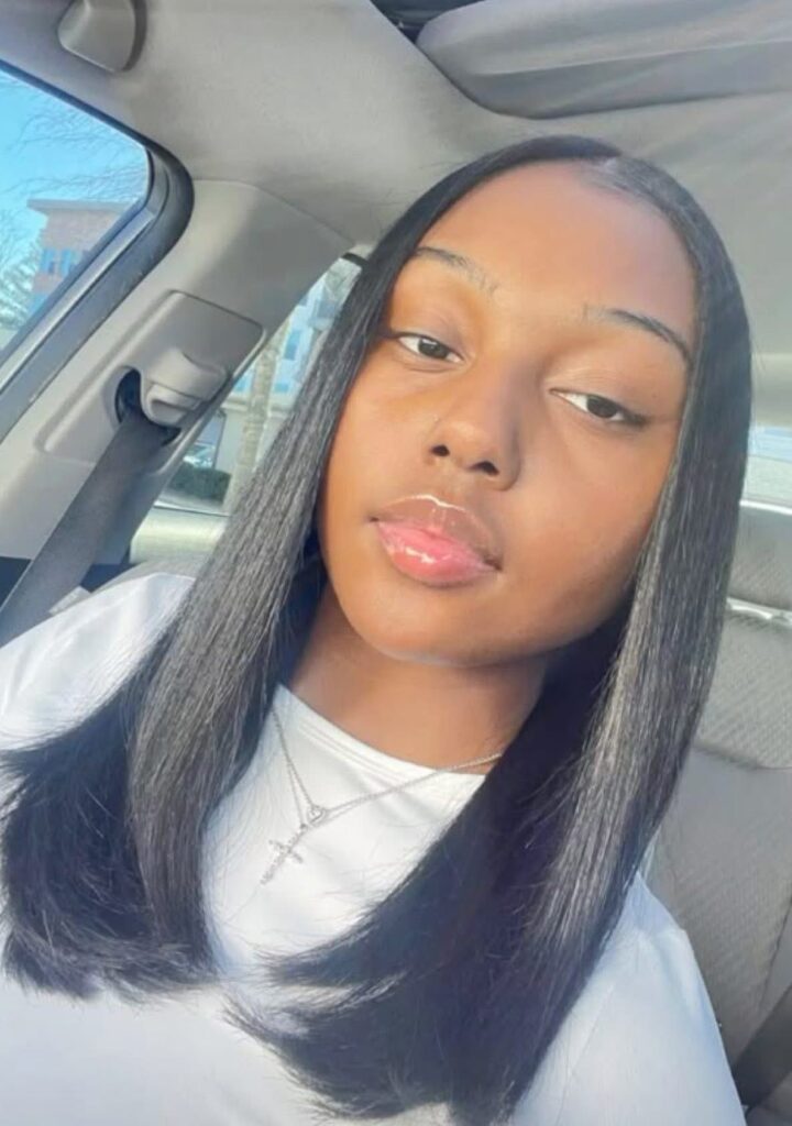 someone wearing wig