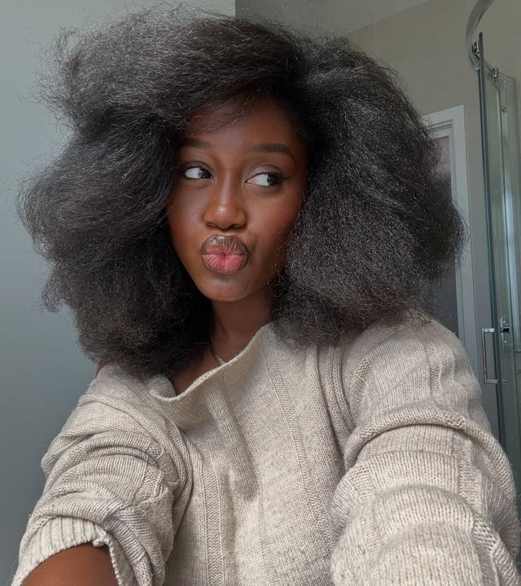 someone with a blow dried hair