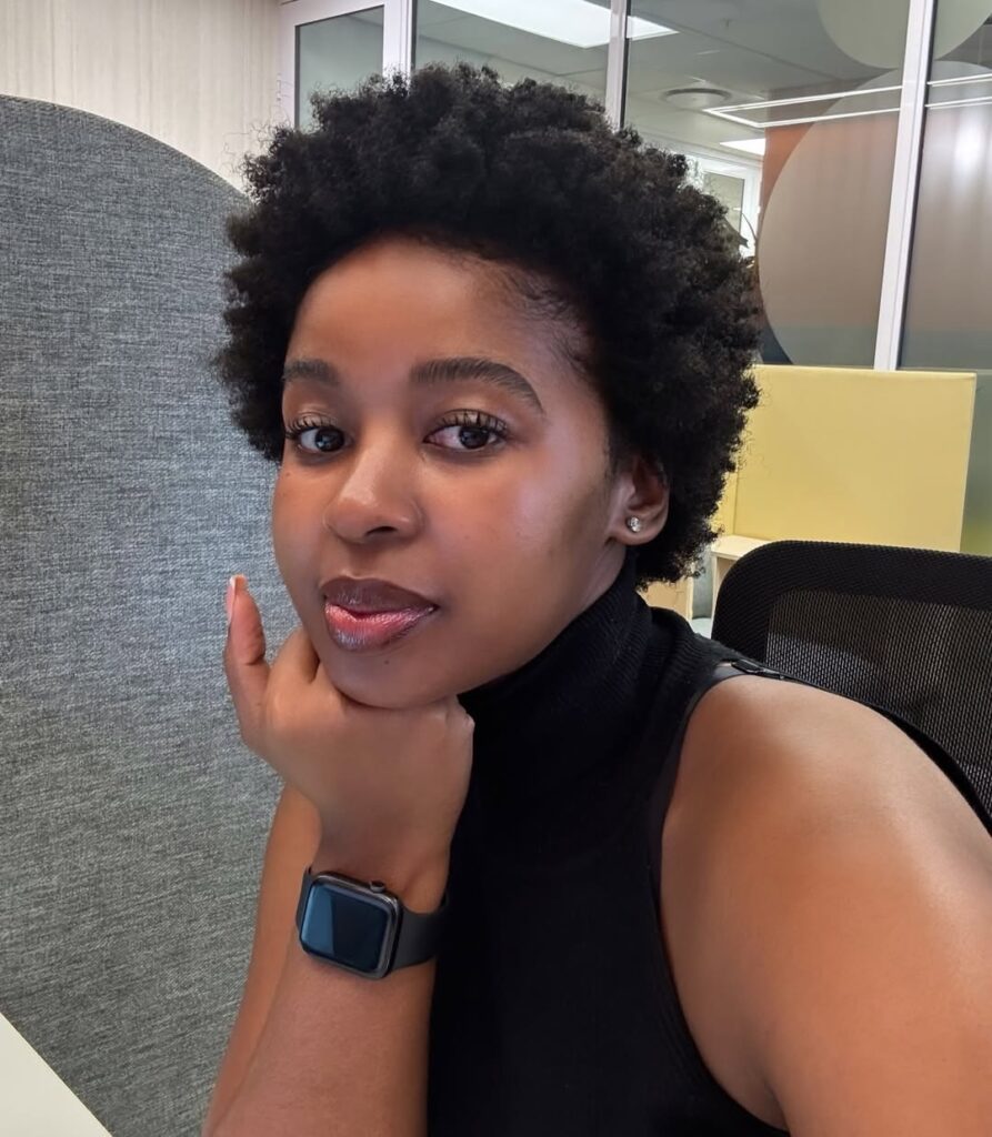 someone with afro hair