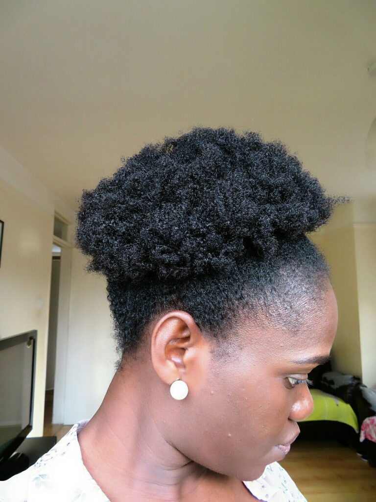 someone with natural hair