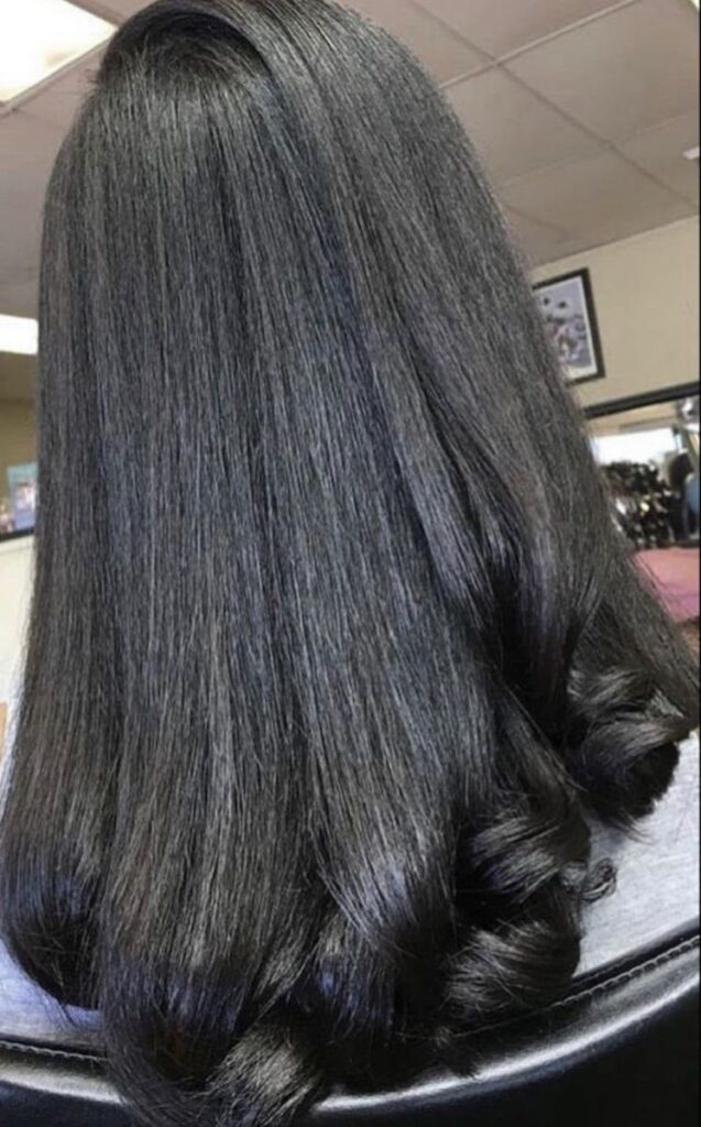 a stretched hair