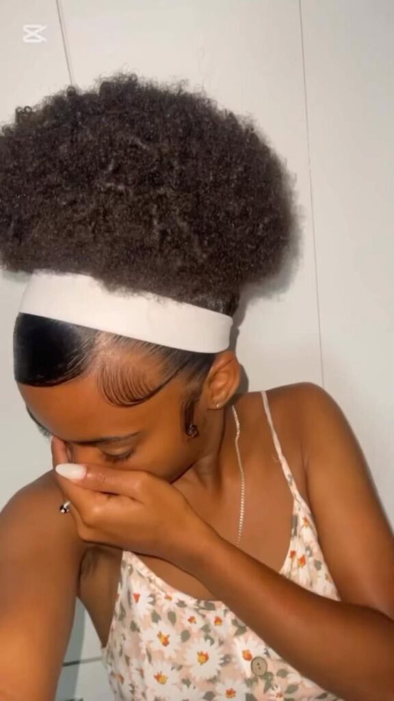 someone that styled her hair