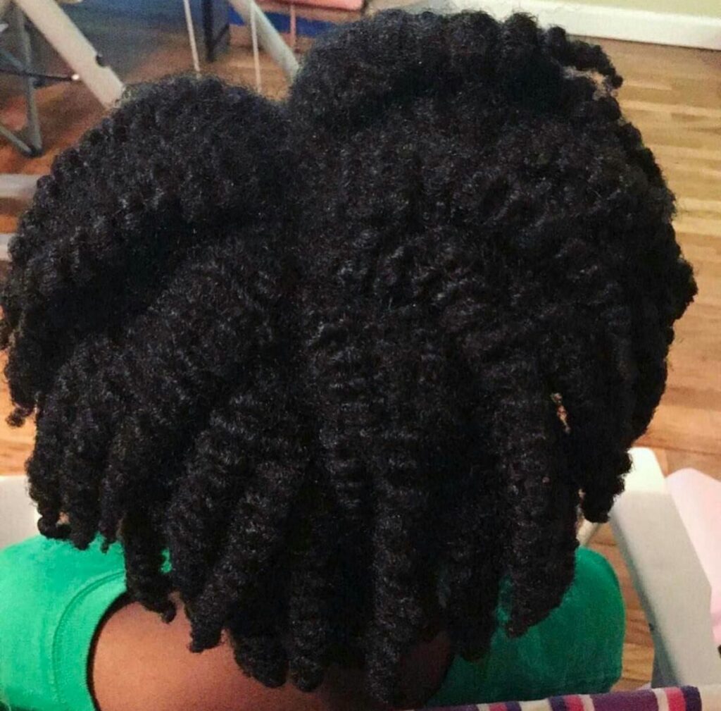 someone that styled her hair with enough products