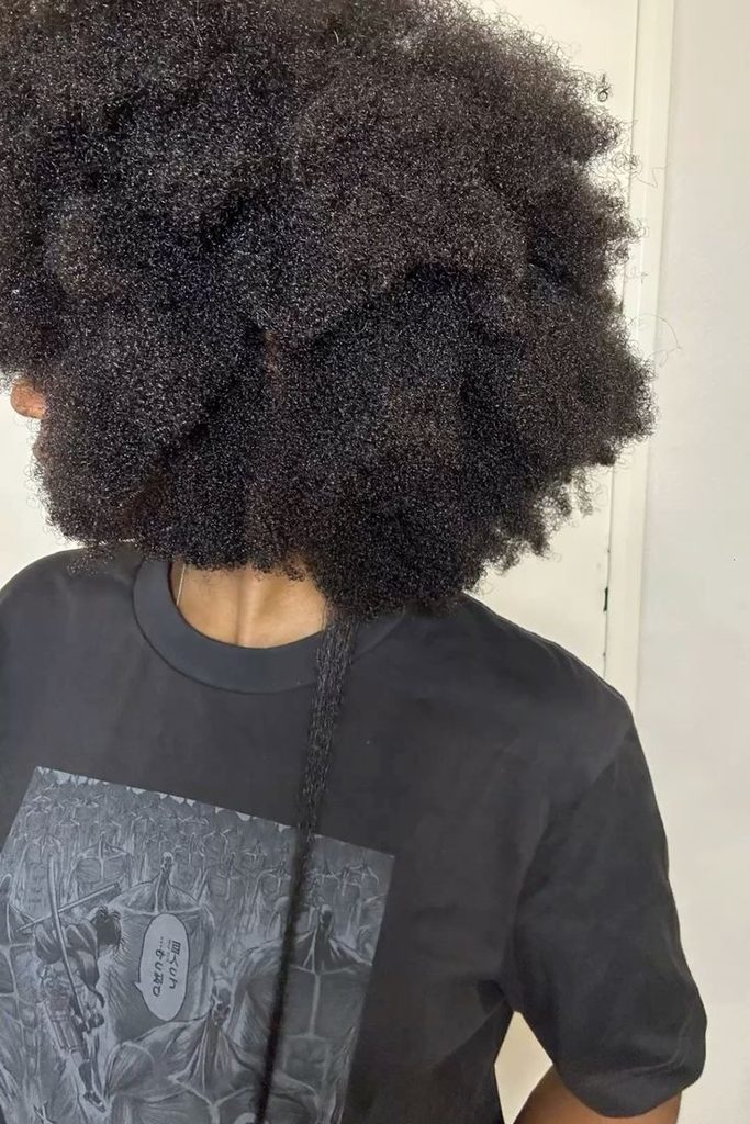 someone with 4c hair