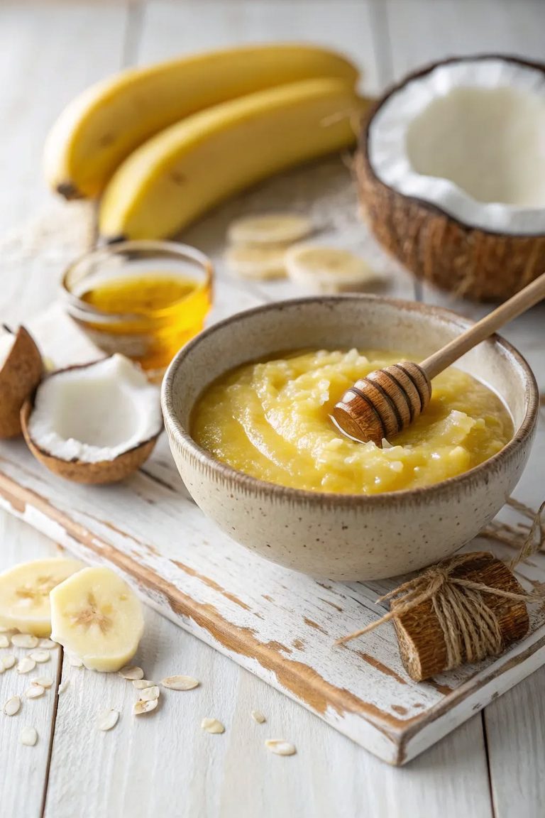 banana and coconut milk mask