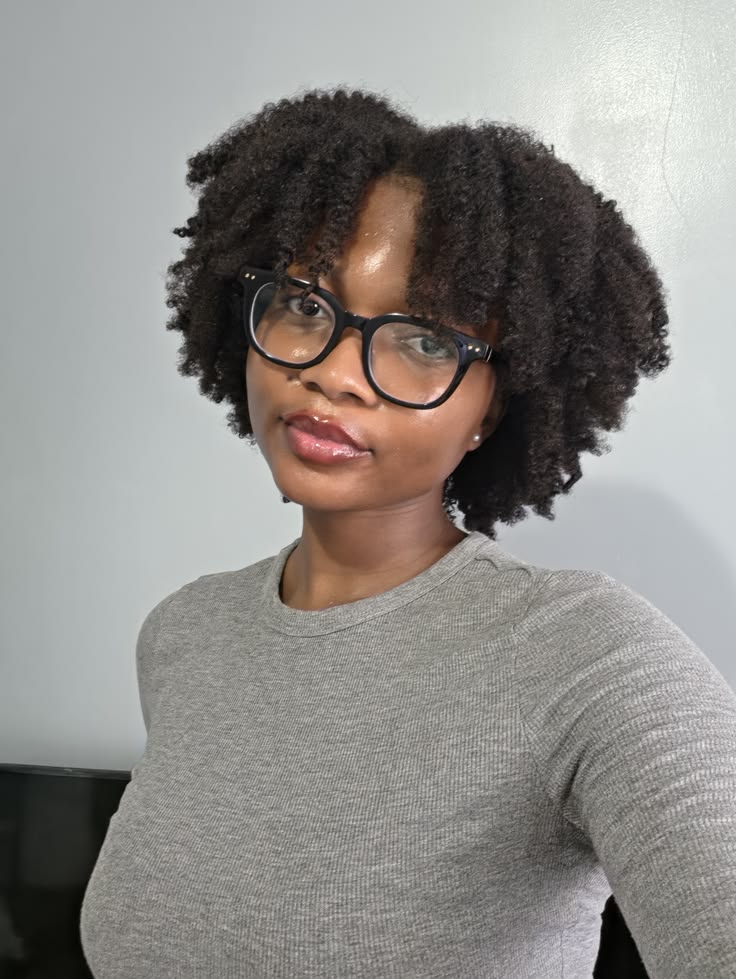 someone with braid out as one of the ways to to style awkward length natural hair