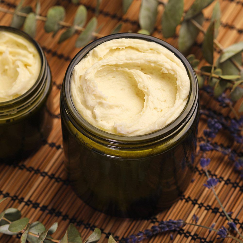 picture of castor oil and shea butter mask
