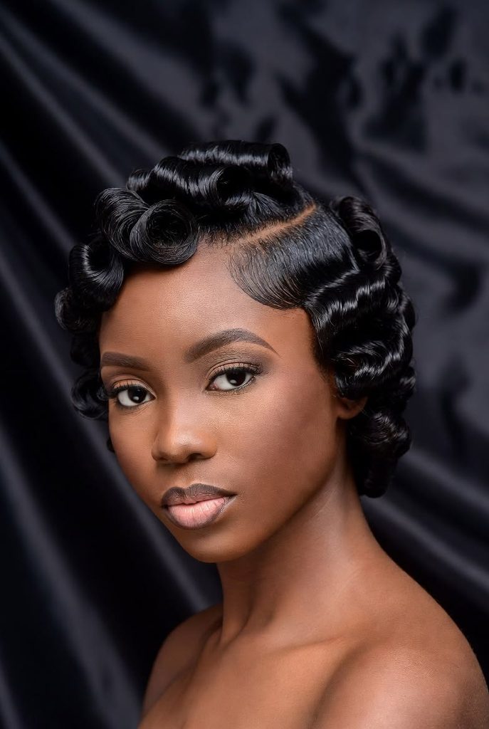 someone with classic finger wave