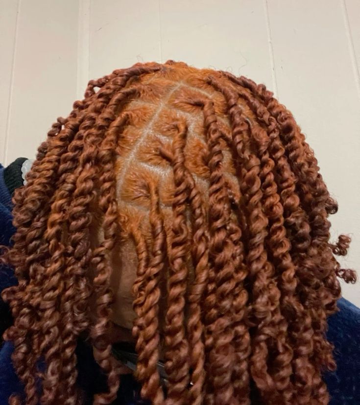 someone with copper twists