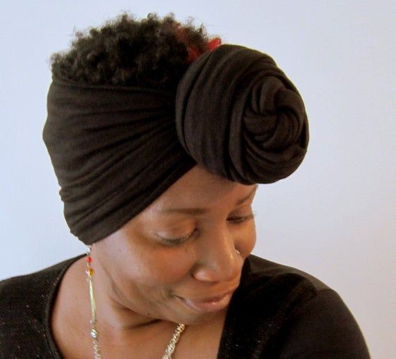 someone with double knot headwrap