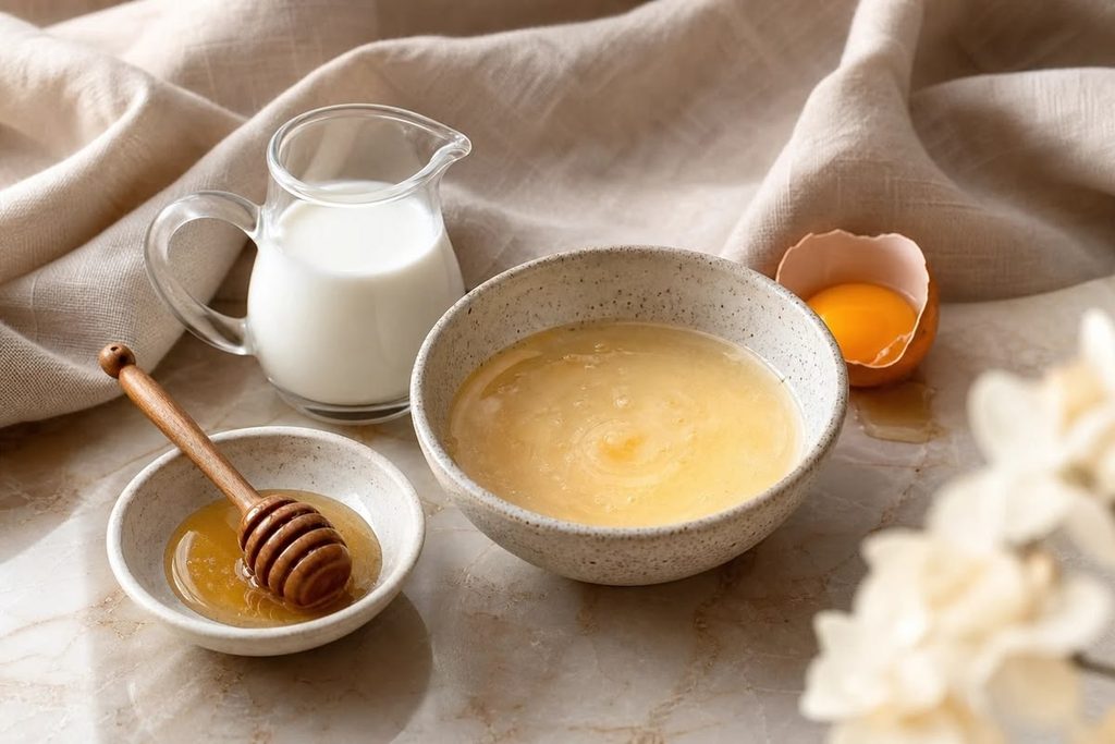picture of egg and yogurt protein DIY deep conditioning treatment for afro hair