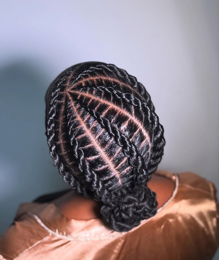 someone with flat twist crown