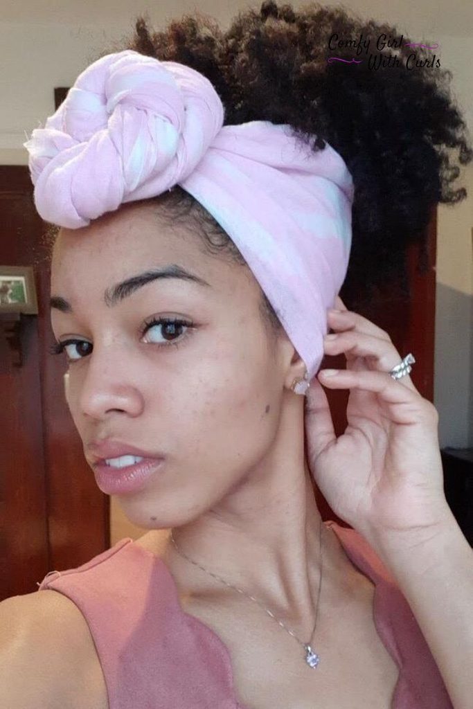 someone with front knot headwrap