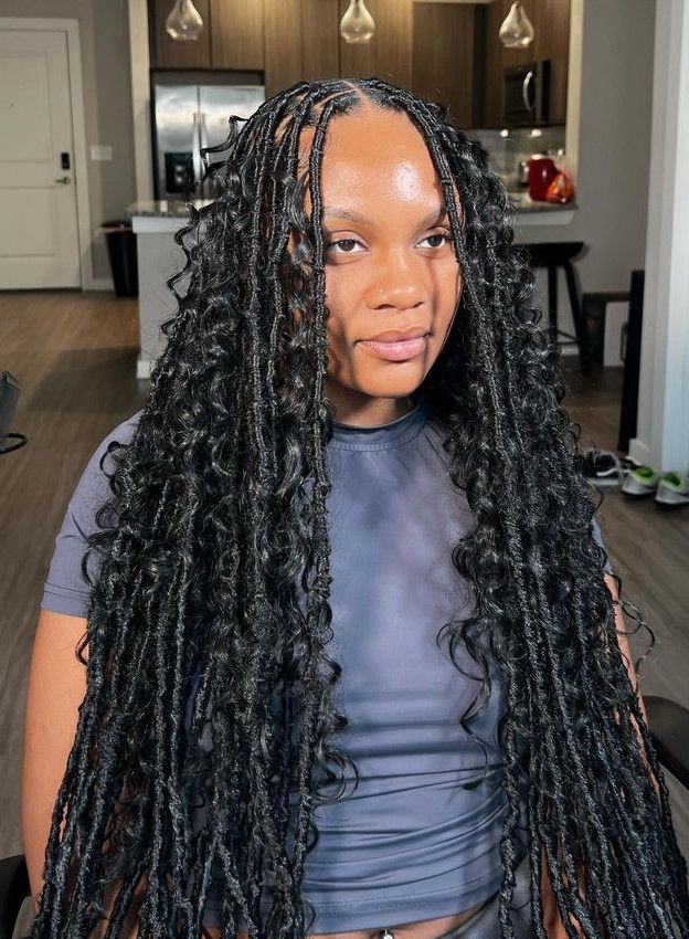someone with goddess locs protective styles