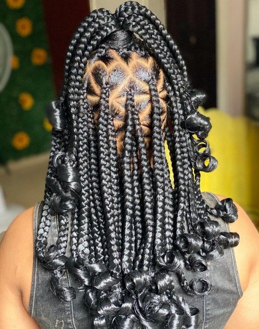 someone with half up braided style