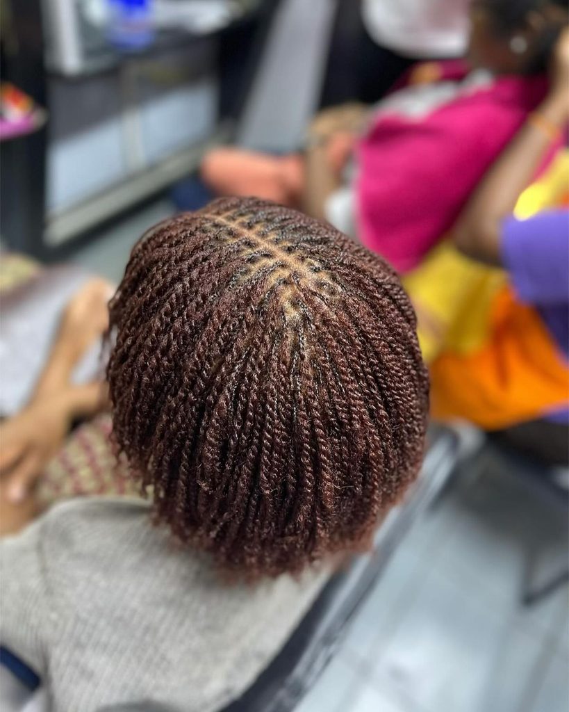 someone with micro twists