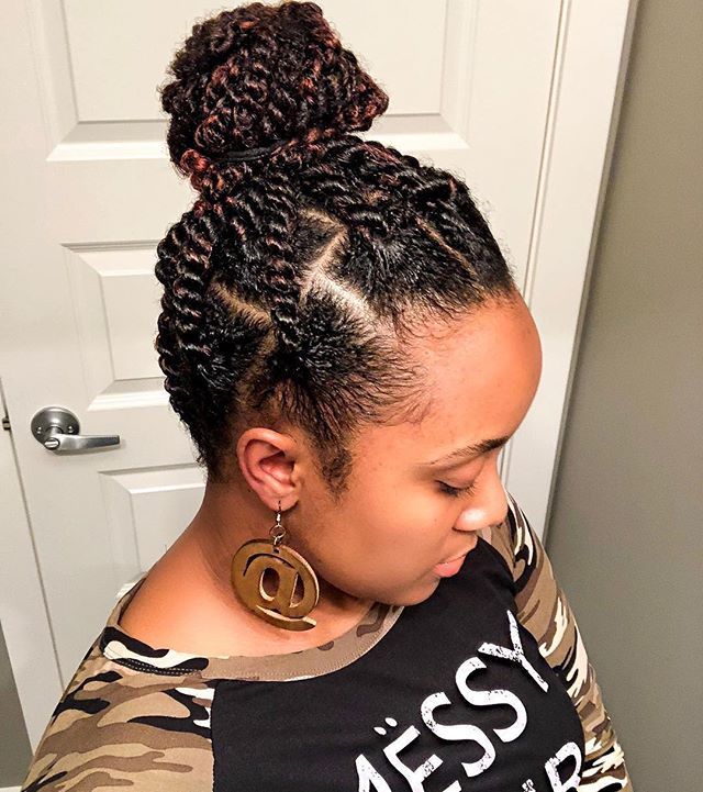 someone with quick two strand twist