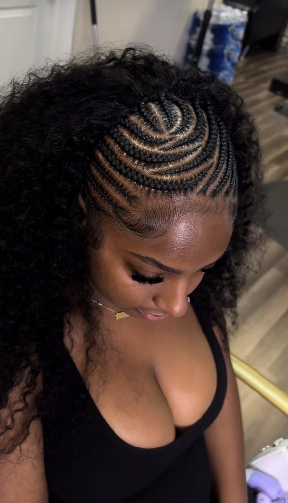someone with quick weave protective style