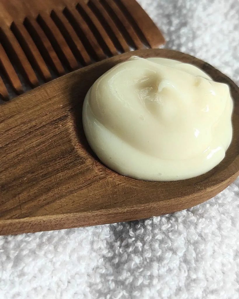 picture of shea butter and coconut oil homemade hair masks for dry type 4 hair
