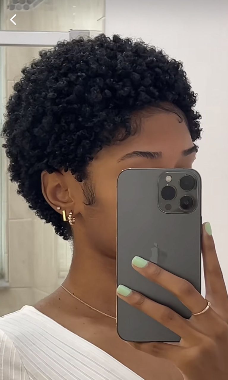 someone with TWA hair