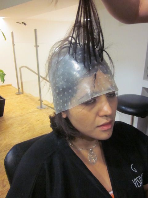 plastic cap setups for natural hair