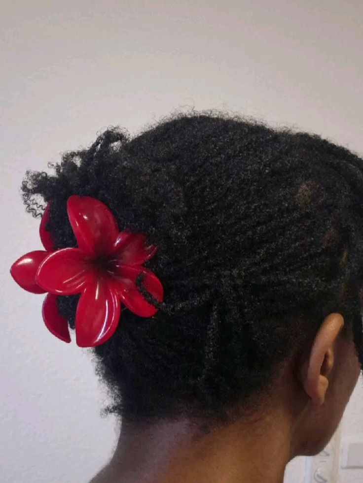 someone with twisted updo with accessories afro hairstyles