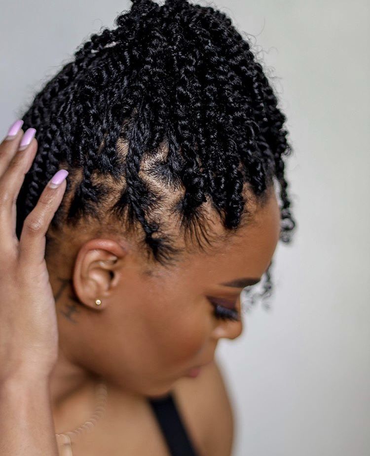 someone with twisted updo