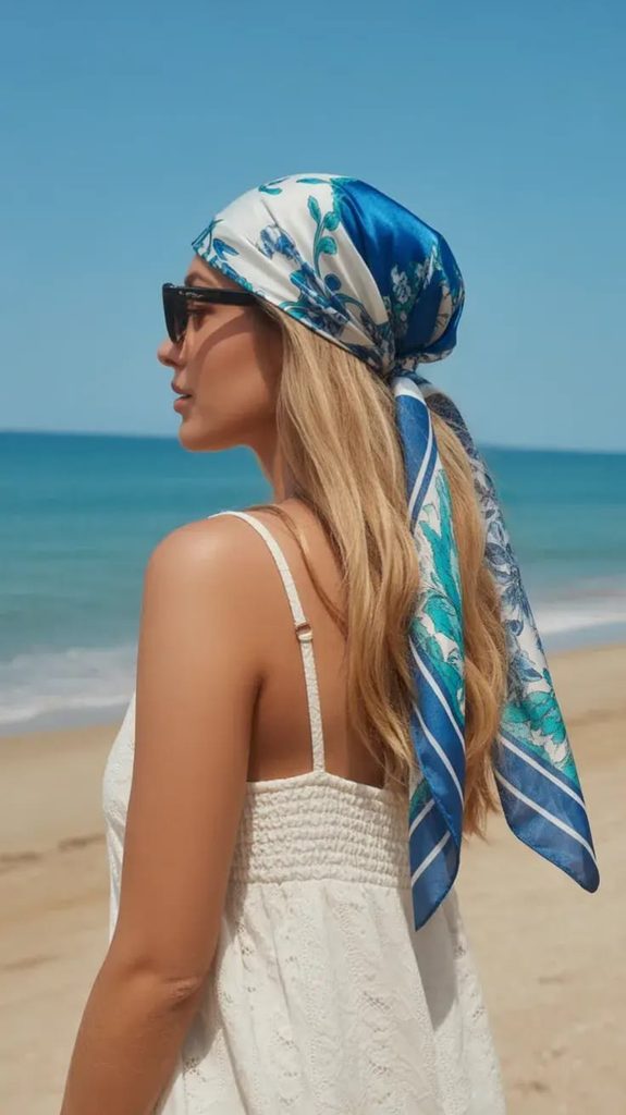 someone with wrap for the beach